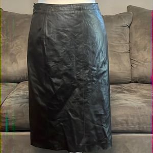 Worth New York Leather Skirt